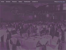 Tablet Screenshot of fancyseatweddings.com